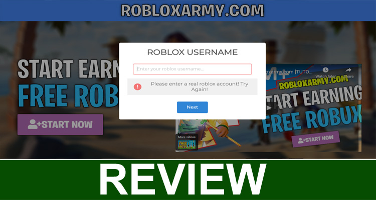 Roblox Army.com Robux (Sep 2020) Scanty Reviews.