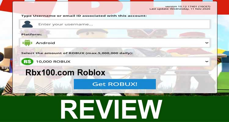 Rbx100.com Roblox (Jan 2021) Get The Free Robux Today!