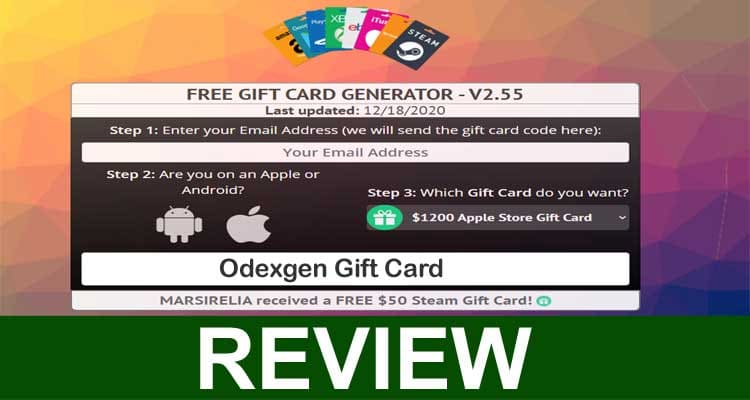 Odexgen Gift Card 2020