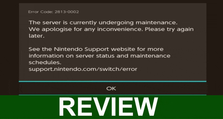 Switch Error Code 2813-0002 (Jan) Fix It!
