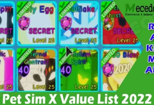 Gaming Tips Pet Sim X Value List 2022
